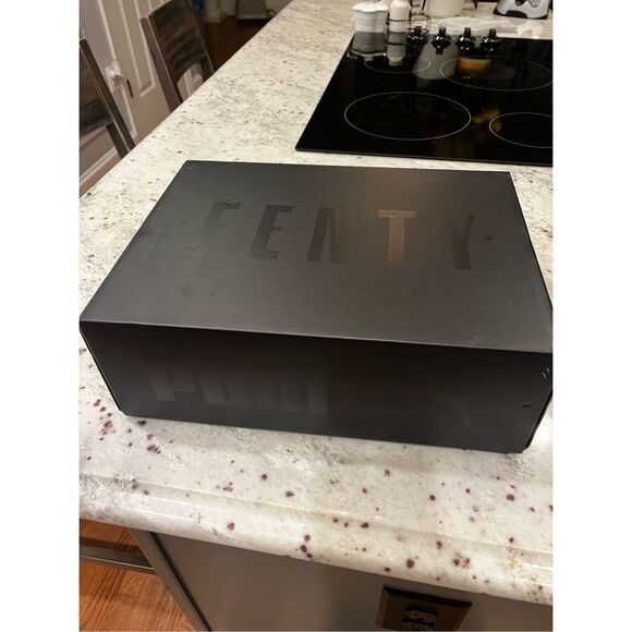 Puma X Fenty Trainer Mid Geo Evening Blue/. Puma Black sz 10 NWT Box & Bag - Picture 7 of 9